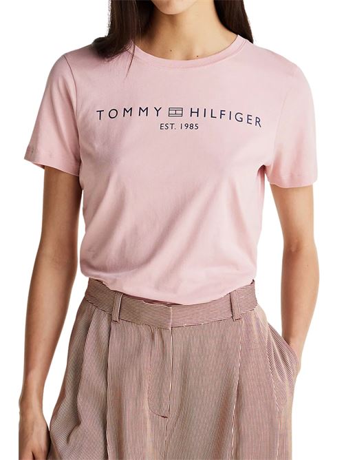 T-shirt regular logo rosa antico Tommy Hilfiger | WW0WW40276TQN